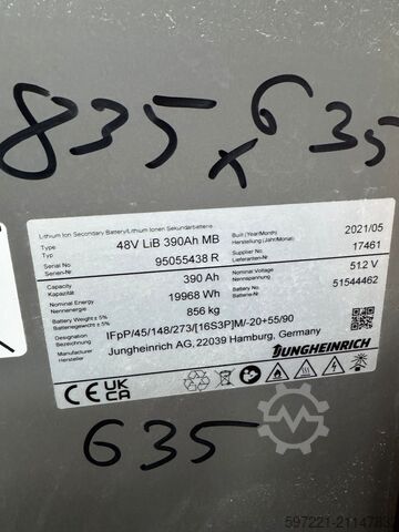 Elektrisch – 3 Räder Jungheinrich EFG216k Triplex Lithium