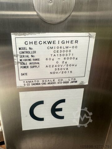 Inline-Kontrollwaage Yamato CMG06LW-00P