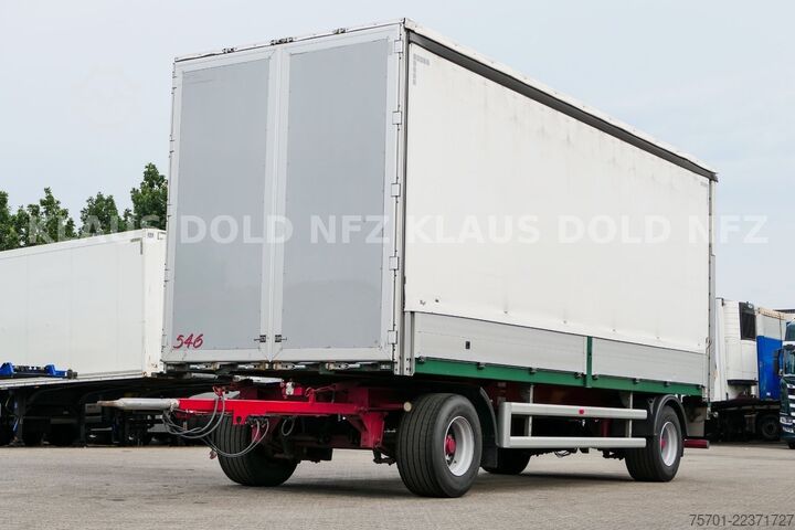 Open trailer with tarp  Galliker ST 2A Durchladesystem Bordwände LBW