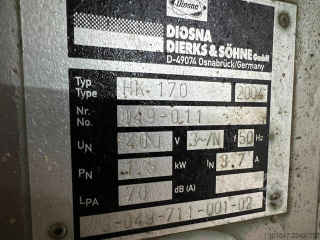 Kippschalter Diosna HK 170