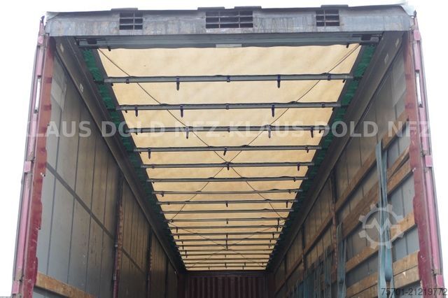 Open semitrailer with tarp KRONE SD Pritsche Plane XL MegaLiner Edscha Bordwände