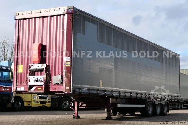 Open semitrailer with tarp KRONE SD Pritsche Plane XL MegaLiner Edscha Bordwände