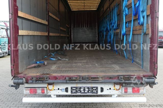 Open semitrailer with tarp KRONE SD Pritsche Plane XL MegaLiner Edscha Bordwände