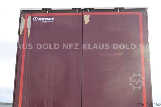 Open semitrailer with tarp KRONE SD Pritsche Plane XL MegaLiner Edscha Bordwände