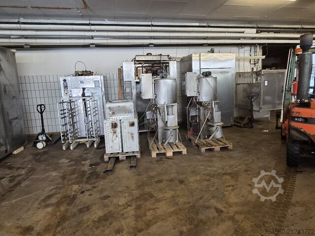 Fischverarbeitungsmaschine Schröter Universal Rauch-Kochanlage Gas