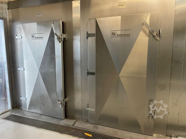 Fischverarbeitungsmaschine Schröter Universal Rauch-Kochanlage Gas