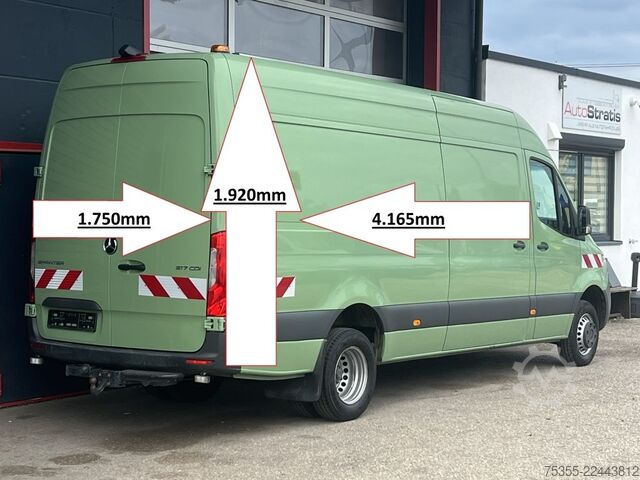 High top van MERCEDES-BENZ Sprinter 517 CDI MAXI L3H2 MBUX KameraSpurhalAHK