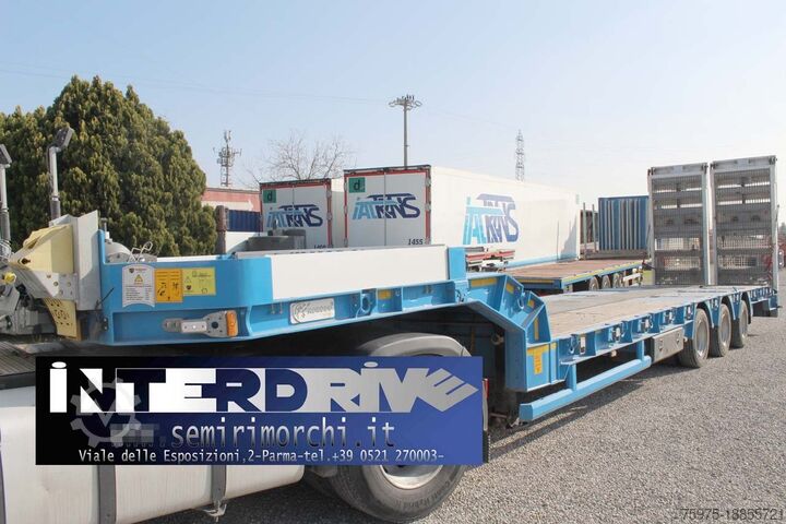Lowered semi-trailer for the transport of construction machinery komodo carrellone ribassato verricello usato