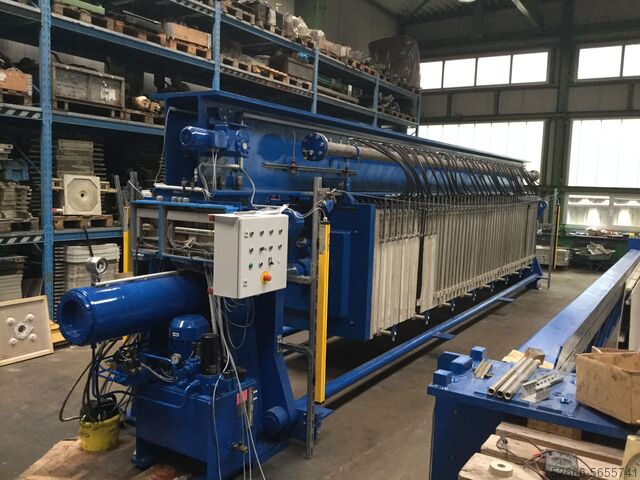 Filter press 1200x1200 mm + 1500x1500 mm Rittershaus & Blecher Passavant Netzsch KFP 1200 + KFP 1500