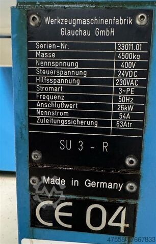 Cylindrical Grinding Machine - Universal WEMA GLAUCHAU SU3-R