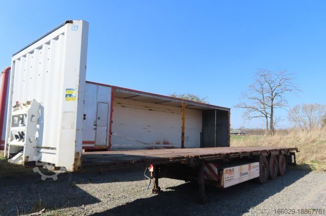 Open semitrailer KRONE Stahlmattenauflieger