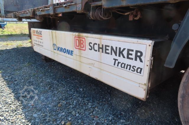 Open semitrailer KRONE Stahlmattenauflieger