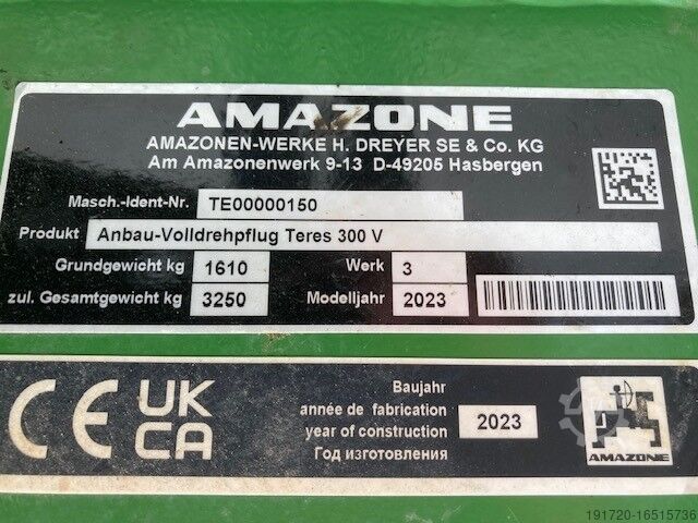 Plows Amazone Teres 300 V 5+0 100