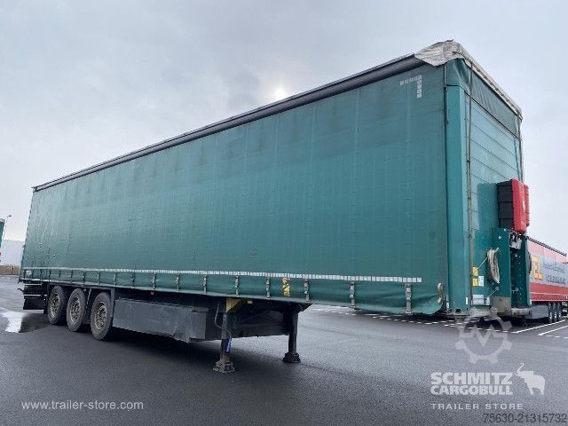 Open semitrailer with tarp Schmitz Cargobull Semitrailer Curtainsider Coil