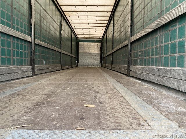 Open semitrailer with tarp Schmitz Cargobull Semitrailer Curtainsider Coil