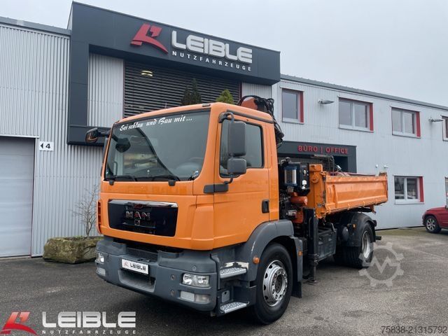 Tipper truck MAN TGM 18.330 4x2BB*Atlas Terex 120*Meiller Kipper*