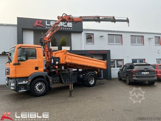 Tipper truck MAN TGM 18.330 4x2BB*Atlas Terex 120*Meiller Kipper*