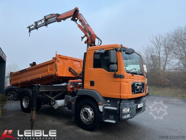 Tipper truck MAN TGM 18.330 4x2BB*Atlas Terex 120*Meiller Kipper*
