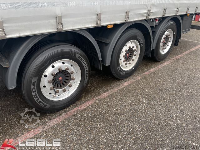 Open semitrailer with tarp DINKEL DSAPP*Tautliner light*Stapleraufnahme*Pal-Kasten