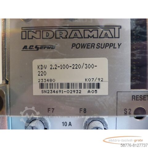 Component Indramat KDV 2.2-100-220 / 300-220 SN:234691-02932 !