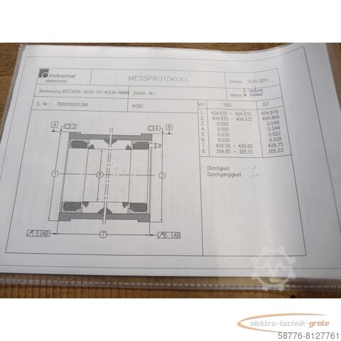 Component Indramat MSS382B-0025-FA-N0CN-NNNN / R911314793 Synchr. IndraDyn !