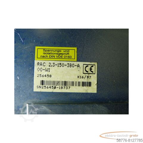 Component Indramat RAC 2.3-150-380-A-00-W1 Spindle Drive