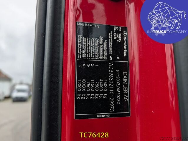 Sliding tarpaulin Mercedes-Benz Actros 2548