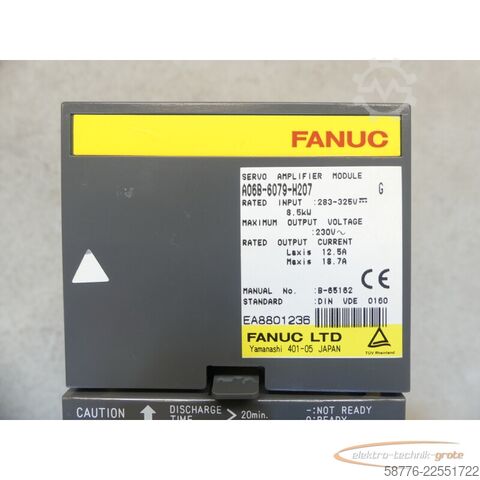 Komponente Fanuc A06B-6079-H207 / B-65162 Servoverstärker SN: EA8801236