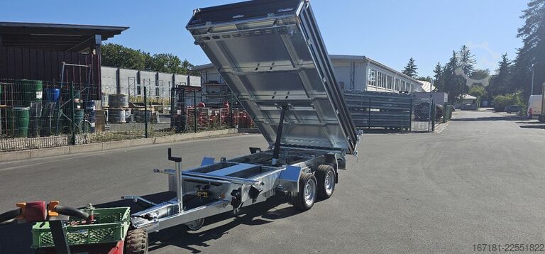 Dreiseitenkipper Anhänger HUMBAUR HTK3500.31 mit Stahl schwarz