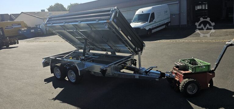Dreiseitenkipper Anhänger HUMBAUR HTK3500.31 mit Stahl schwarz