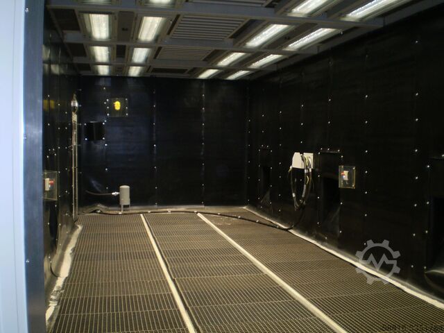 Shotblasting hall, powered shotblasting trolleyGrit blasting hall, powered blasting trolley Oliver Fritz GmbH & Co. KG Strahlwagen mit Antrieb