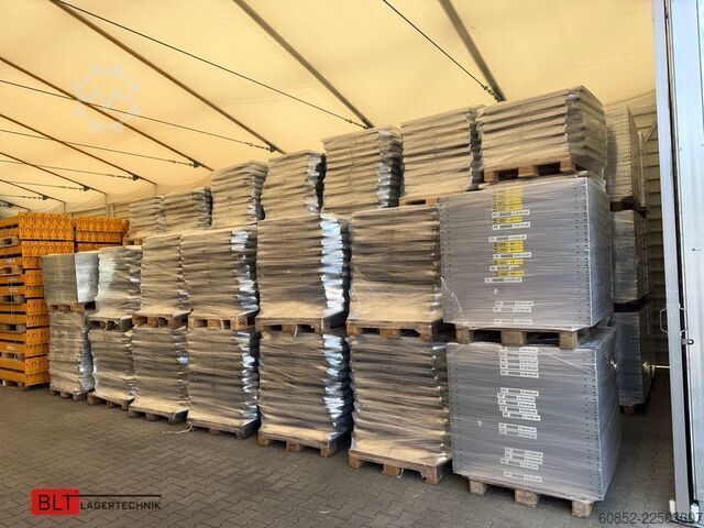 Modular shelf 100,06 lfm. Fachbodenregale META Clip, H: 250 cm , T: 40 cm , 100 kg pro Ebene