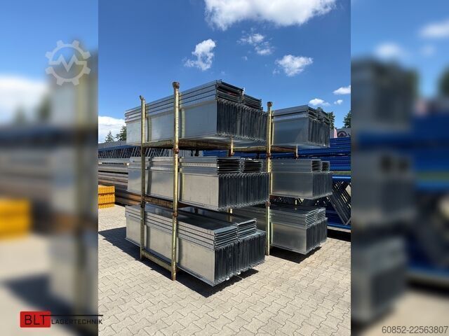 Modular shelf 100,06 lfm. Fachbodenregale META Clip, H: 250 cm , T: 40 cm , 100 kg pro Ebene