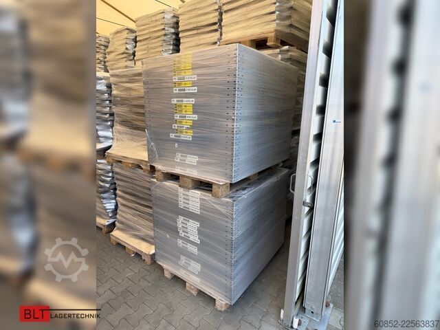 Modular shelf ca. 3,06 lfm. Fachbodenregale META Clip, H: 250 cm , T: 40 cm , 100 kg pro Ebene