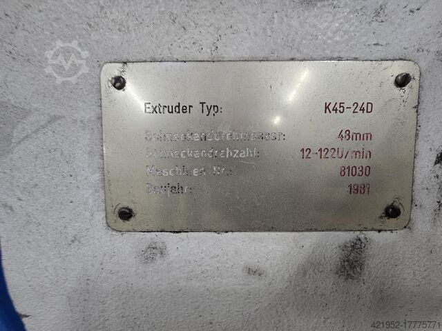 Chillroll-Extrusionsanlage für Folien Kuhne K45-24D