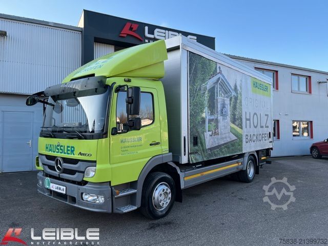 Flatbed truck with tarp MERCEDES-BENZ Atego 1224*LBW Bär 2to*Quickslider*105 TKM*