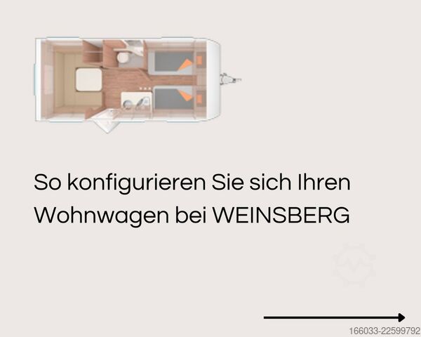 Wohnwagen WEINSBERG CaraOne 550 QDK Mod. 27 *Wunschkonfiguration*