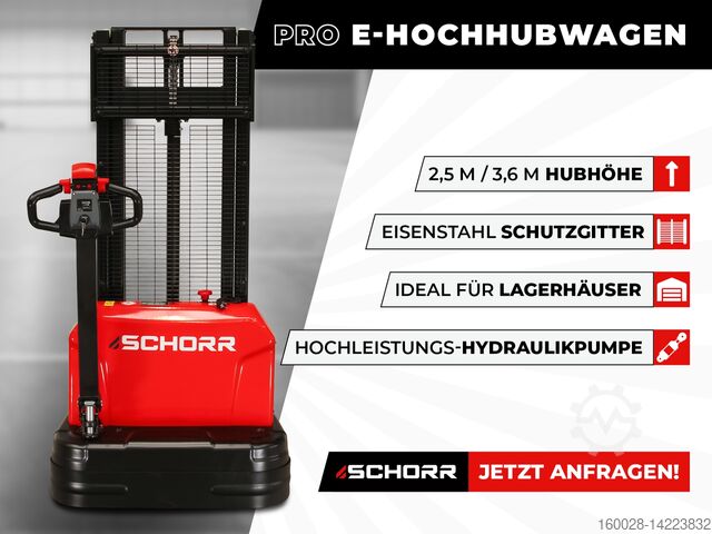 Hochhubwagen SCHORR Elektro Hochhubwagen Pro 1,2t 2,5m