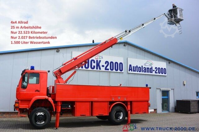 Special purpose truck MAN 18.280 4x4 25m Höhe Montage-Dach-Solar nur22TKM