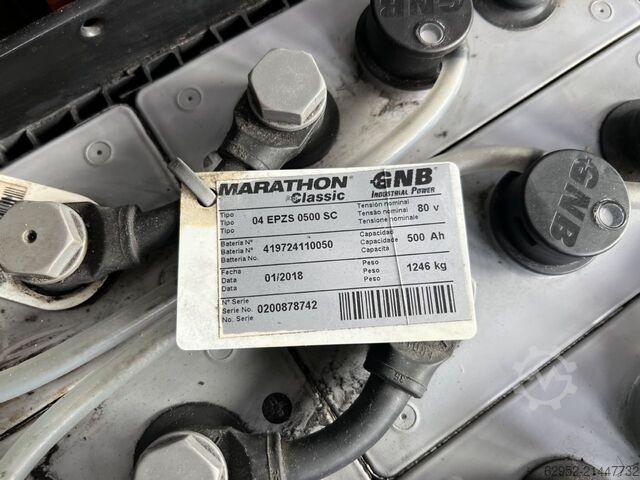 Electric 4-wheel forklift Toyota 8 FBMKT 25 / Akku 85%