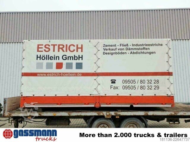 LKW mit Pritsche (offen)  Pritschenaufbau mit Plane