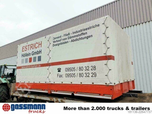 LKW mit Pritsche (offen)  Pritschenaufbau mit Plane