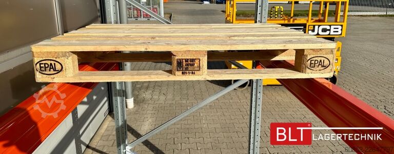 Heavy-duty shelf ca. 14 lfm Palettenregale H: 450cm Fachlast: 3000 kg , 45 Palettenplätze