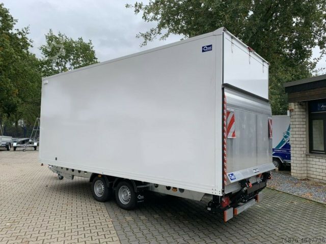Box trailer BLYSS Kofferanhänger Ladebordwand 580x230x240 3500kg