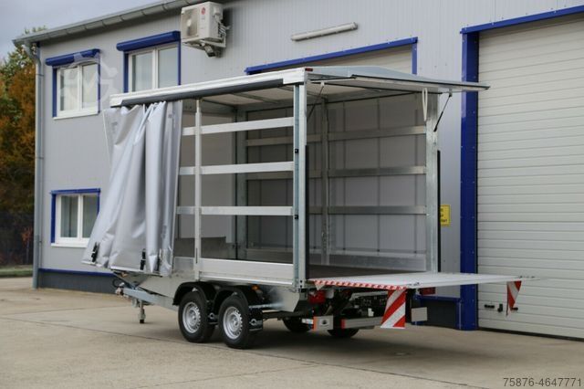 Anhänger mit Pritsche & Plane BLYSS Planenanhänger Ladebordwand 410x210x220 3500kg