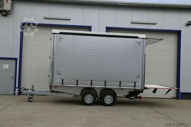 Anhänger mit Pritsche & Plane BLYSS Planenanhänger Ladebordwand 410x210x220 3500kg