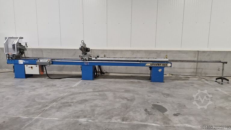 Double-head mitre saw machine Pertici univer 403