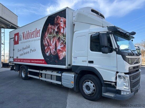 Refrigerated truck VOLVO FM 420 KüHLKOFFER TK T-1200R, LBW, FULL-AIR, E6
