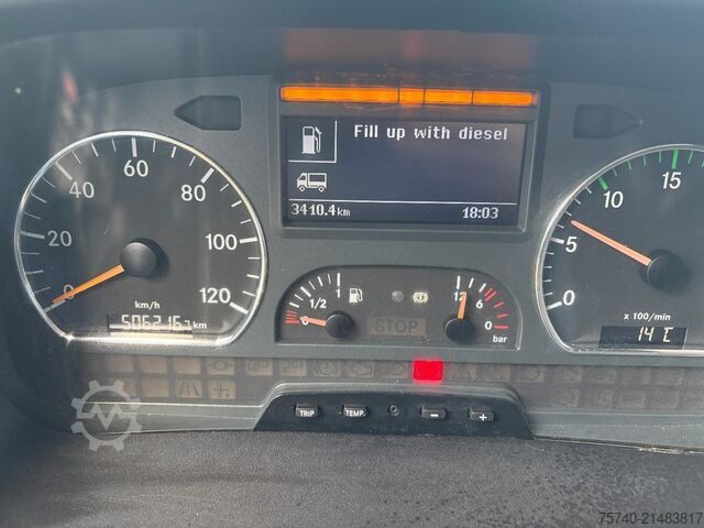 Refrigerated/freezer transport Mercedes-Benz AXOR 1829 + MANUAL + EURO 5 + LIFT + CARRIER