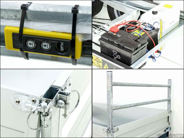 Car trailer Debon Heckkipper 155x305cm 2,0t E-Pumpe BWA